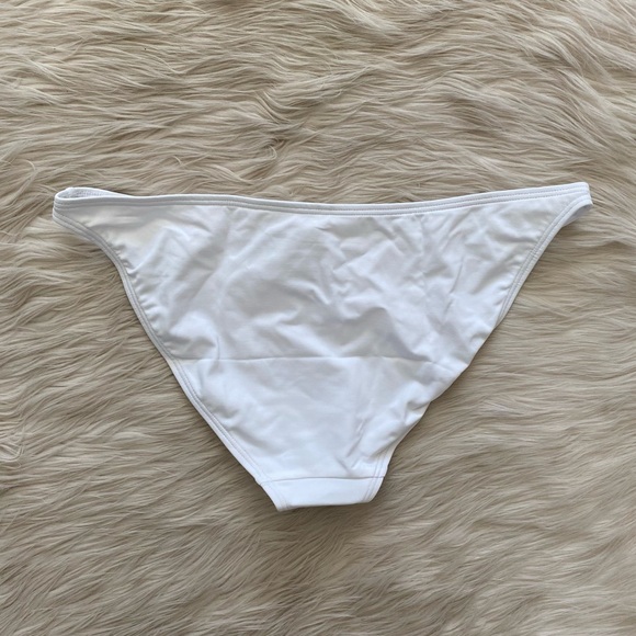 Andie x Demi Moore Swim Basic White Low Rise Cheeky Bikini Bottoms Swimsuit - Picture 5 of 8